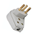 Plugue Angular 2P+T 10A Flow Pack Branco Tramontina - Imagem 2