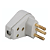 Plugue Angular 2P+T 10A Flow Pack Branco Tramontina - Imagem 3