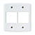 Placa 4x4 6P Horizontal Lux2 Branco Tramontina - Imagem 2