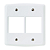 Placa 4x4 6P Horizontal Lux2 Branco Tramontina - Imagem 3