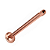 Braço Para Chuveiro 40cm Rose Gold Alumark - Imagem 2