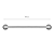 Barra Apoio 90cm Aço Inox 7/8 BA78/9 Integral Astra - Imagem 2