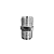 Niple Metal BSP 1/2x1/2 Cromado Garden - Imagem 1