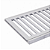 Conjunto Grelha Porta Grelha Pedestre 20x50 Branco LG MAIS - Imagem 2