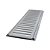 Conjunto Grelha Porta Grelha Veic 20x50 Escovado LG MAIS - Imagem 3