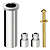 Prolongador Registro Com Castelo ABS Completo 20mm 117 Roco - Imagem 2