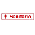 Placa Sinalização 5x25 Sanitário Feminino + Figura 6658 Bemfixa - Imagem 1