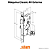 Fechadura Classic 3200 Inox Roseta Quadrada Externa Stam - Imagem 2