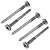 Parafuso Madeira Philips Tampinha 5,5x60 Com 5 Peças Clemente - Imagem 1