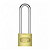 Cadeado 35mm Zamac Latonado E-Coat Haste Longa Stam - Imagem 1