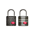 Cadeado TSA Chave Preto Misto (Twinpack) Papaiz - Imagem 2