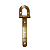 Dobradiça Tipo Fechadura Dourado N4 35CM Forsul - Imagem 1