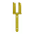Dobradiça Chumbar 2H Dourado N.1  20cm Forsul - Imagem 1