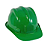 Capacete Com Selo Inmetro Verde Escuro Plastcor - Imagem 1