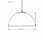 Pendente Lisy 1xE27 Preto DER/18 1xE27 Preto fosco Taschibra - Imagem 2