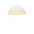 Pendente Lisy 1xE27 Branco DER/01 1xE27 Taschibra - Imagem 1
