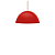 Pendente Design TD821F Médio Fosco Vermelho Taschibra - Imagem 2