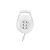 Extensão Enrolável 600/2500W 127/250V Branco - BL - 5 Metros Ilumi - Imagem 2