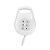 Extensão Enrolável 600/2500W 127/250V Branco - BL - 5 Metros Ilumi - Imagem 1