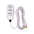 Extensão Com Cabo PP Chato 3 Metros 10A 250V - Branco 17991 Ilumi - Imagem 2