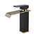 Torneira Misturador Lavatório Monocomando Preto Com Dourado QSM-R4011 Telca - Imagem 1