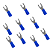 Pre- Isolado Forquilha Nylon 16mm Azul Com 10 Unidades (KS-SNYB14-6) Penzel - Imagem 1