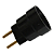 Soquete Bipolar C/Pino Mágico 150W 250V Preto Ilumi - Imagem 2