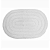 Tapete Allegro Branco Oval 40X60cm Kapazi - Imagem 1