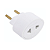 Adaptador Conversor 2P Univ 10A/250V Branco Tramontina - Imagem 1