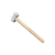 Martelo Borracha 60mm Branco Agostinho - Imagem 1