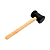 Martelo Borracha 40mm Preto Agostinho - Imagem 2