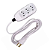 Extensão Compacta Com cordão Paralelo 3,00m 10A Branco 17911 ilumi - Imagem 2