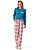 Pijama Xadrez Longo Lua Encantada 10100085 - Imagem 2