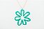 COLAR FLOR ESMALTADA - Imagem 1