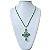 COLAR ESMERALDA CRUCIFIXO - Imagem 1