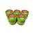 Pasta Modeladora Melancia 160gr Classe-a Kit Com 10 Unid - Imagem 4