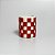 Caneca Xadrez Vermelha e Branca - Imagem 2