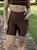 Bermuda Glow com bolsos marrom - Imagem 1
