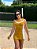 Vestido Ative com recortes mostarda - Imagem 1