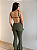 Macacão Flare verde militar - Imagem 2