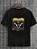 Camiseta Masculina Preta 100% Algodão Butterflies Evolution Yellow - Imagem 1