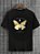 Camiseta Masculina Preta 100% Algodão Butterflies FlyAway - Imagem 1