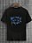 Camiseta Masculina Preta 100% Algodão Butterflies Blue Thunder - Imagem 1