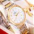 Kit Relógio Champion Feminino Bicolor Luxo + Pulseira Berloques – Presente Ideal p/ Namorados, Mães e Esposa (CN29409S) - Imagem 1