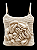 Top cropped Crochê com Flor 3D Feito à Mão - Moda Autoral - Imagem 2