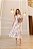 VESTIDO CLARA FLORAL BRANCO COM ROSA - Imagem 1