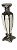 CASTIÇAL CROMADO COM BRANCO M - Imagem 2