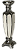 CASTIÇAL CROMADO COM BRANCO G - Imagem 2