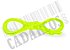 Cadarço de Tênis e Sapatênis Amarelo Fluorescente Achatado Pol (Par) - Imagem 3