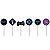 PICK DECORATIVO FESTA GAMER - SORTIDO - 12 UNIDADES - CROMUS - Imagem 1